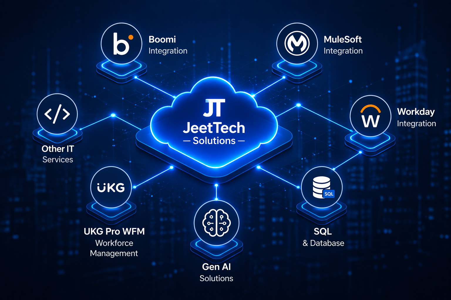 Integration network graphic